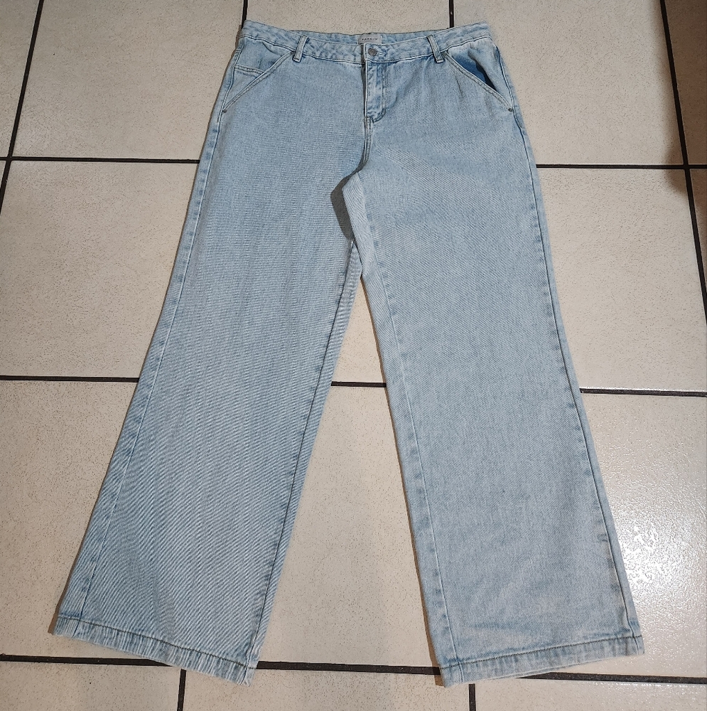 PacSun Casey Light Wash Low Rise Baggy Jeans Sz 32